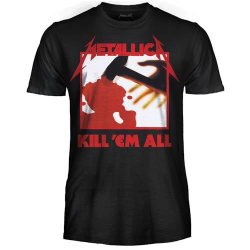Metallica T-Shirt Kill 'Em all. Offizielles Rock-T-Shirt – Heavy Metal Band Unisex Erwachsene Jungen, Kill 'Em All, XXL Metallica T-Shirt Kill 'Em all. Offizielles Rock-T-Shirt – Heavy Metal Band Unisex Erwachsene Jungen, Kill 'Em All, XXL von Metallica