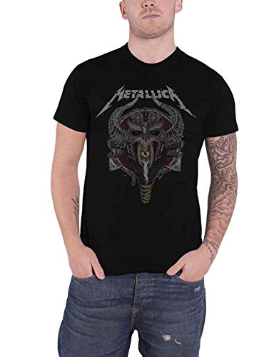 Metallica T Shirt Viking Band Logo Nue offiziell Herren Schwarz L von Metallica