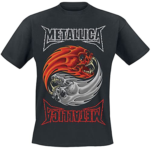 Metallica Yin Yang Männer T-Shirt schwarz L 100% Baumwolle Band-Merch, Bands von Metallica