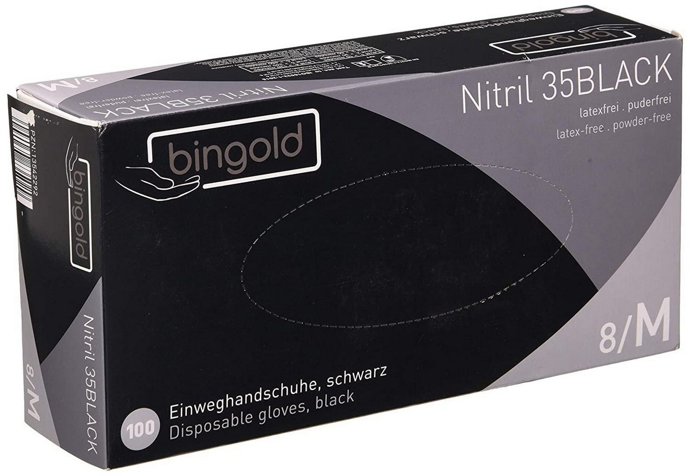 Metamorph Einweghandschuhe Bingold Nitril 35Black - Einweghandschuhe - schwar von Metamorph