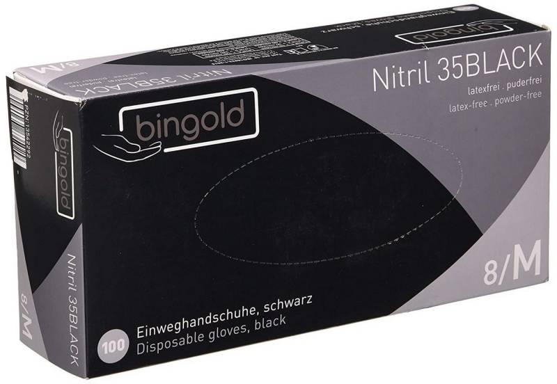 Metamorph Einweghandschuhe Bingold Nitril 35Black - Einweghandschuhe - schwar von Metamorph