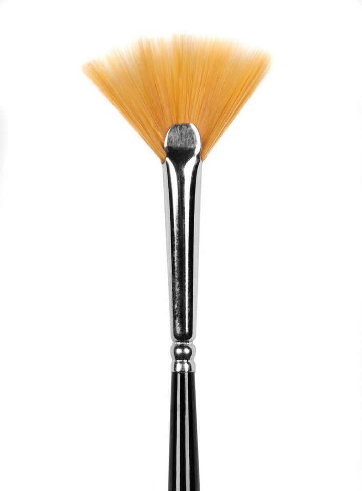 Metamorph Maskenpinsel Fächerpinsel klein, Make-up Pinsel aus Synthetikhaar zum Auftragen und Verblenden von Metamorph