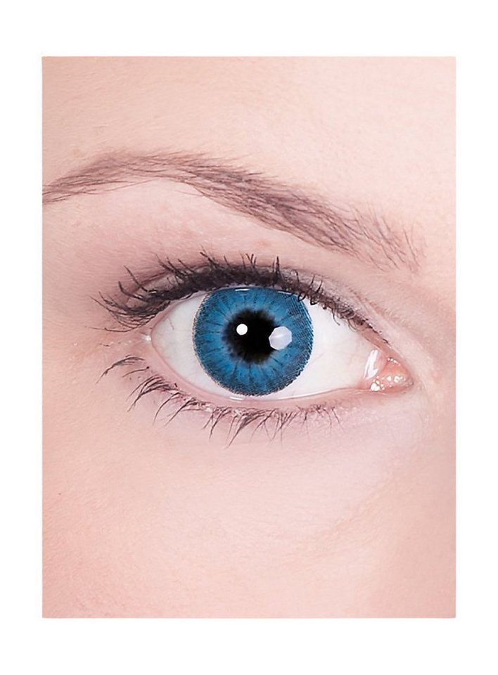 Metamorph Motivlinsen Blaue Iris mit Dioptrien, Eine farbige Kontaktlinse mit Stärke von Metamorph