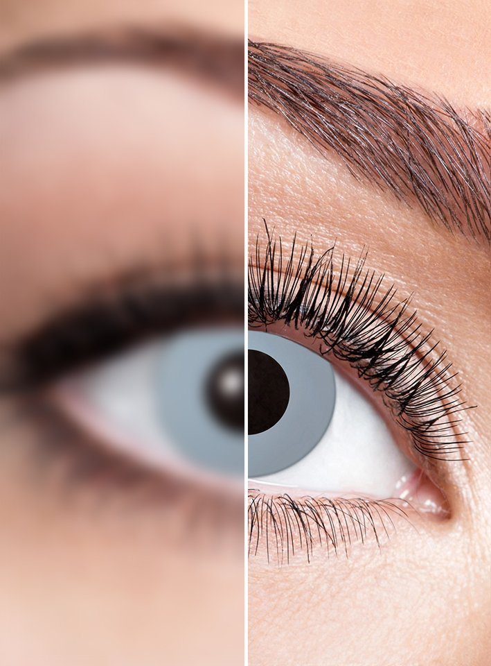 Metamorph Motivlinsen Hexer grau mit Dioptrien, Eine farbige Kontaktlinse mit Stärke von Metamorph