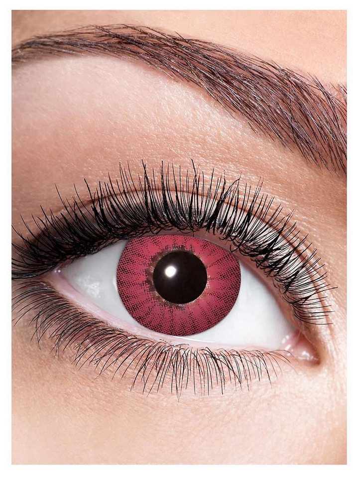 Metamorph Motivlinsen Rote Iris mit Dioptrien, Eine farbige Kontaktlinse mit Stärke von Metamorph