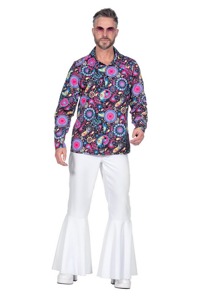 Metamorph T-Shirt 70er Jahre Hemd Plankton Paisley Für Schlager- und Mottopartys: bunte Herrenhemd im Stil der 70er Jahr von Metamorph