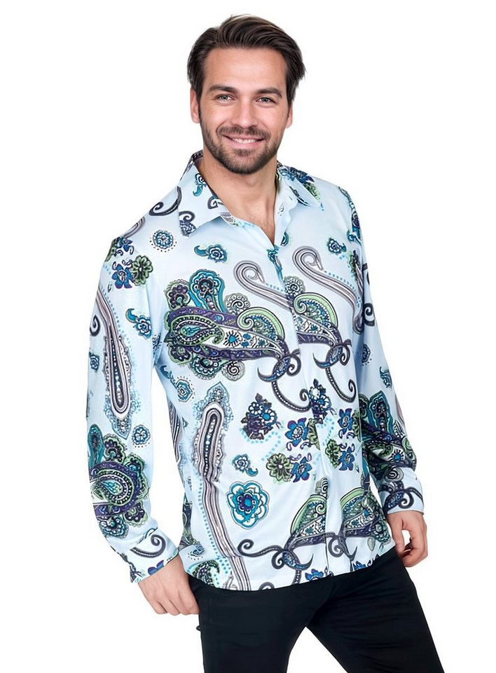 Metamorph T-Shirt 70er Jahre Paisley Hemd Hippes Hemd für Menschen mit Mut zu Mustern von Metamorph