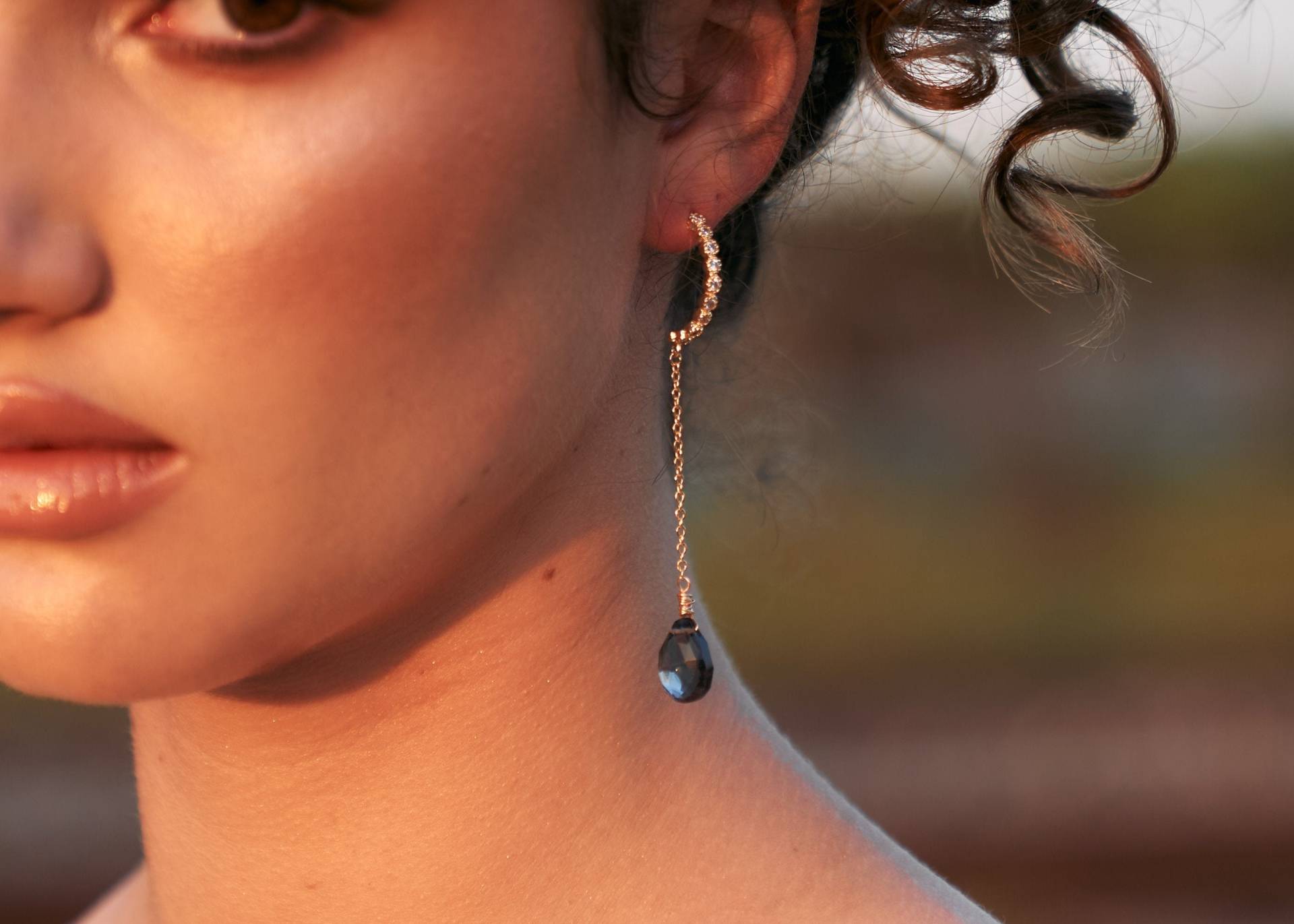 Kristall-Schmuck, Ohrringe, Blaue London Quarz Edelstein Schmuck, Kristall Heilung Schmuck Kristall-Schmuck, Ohrringe, Blaue London Quarz Edelstein Schmuck, Kristall Heilung Schmuck von MetamorphoseJewelry