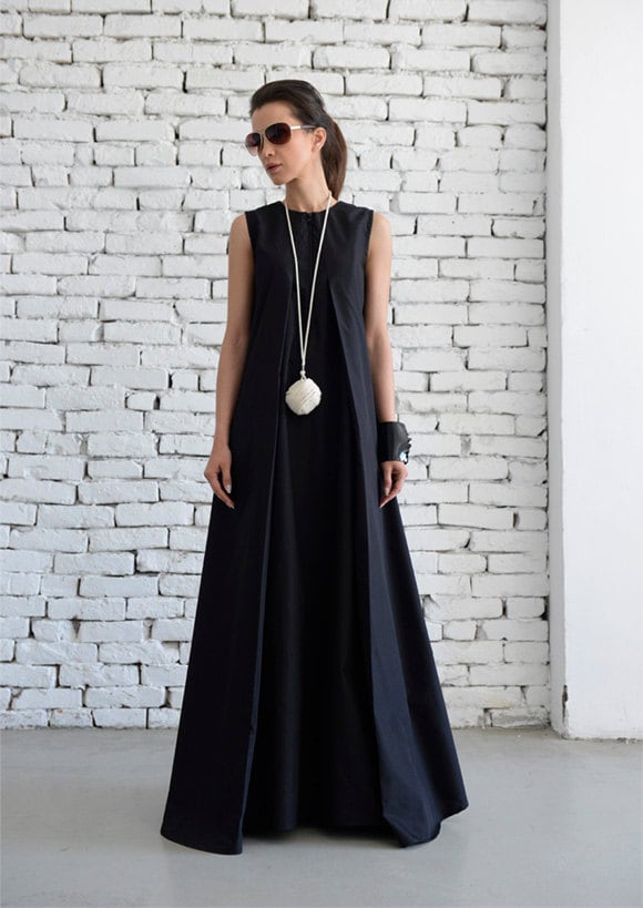 Langes Lockeres Kleid/Metamorphoza Boho Plus Size Umstandskleid Metd0017 von Metamorphoza