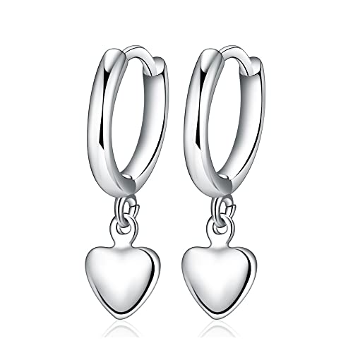Ohrringe Silber 925 Hängend, Liebe Herz Ohrringe Silber 925 Creolen Anhänger Hypoallergen Ohrring Silber 925 Creolen Klein Ohrringe Creolen Ohrringe mit Anhänger für Damen Frauen Mädchen Ohrringe Silber 925 Hängend, Liebe Herz Ohrringe Silber 925 Creolen Anhänger Hypoallergen Ohrring Silber 925 Creolen Klein Ohrringe Creolen Ohrringe mit Anhänger für Damen Frauen Mädchen von Meteorstarry