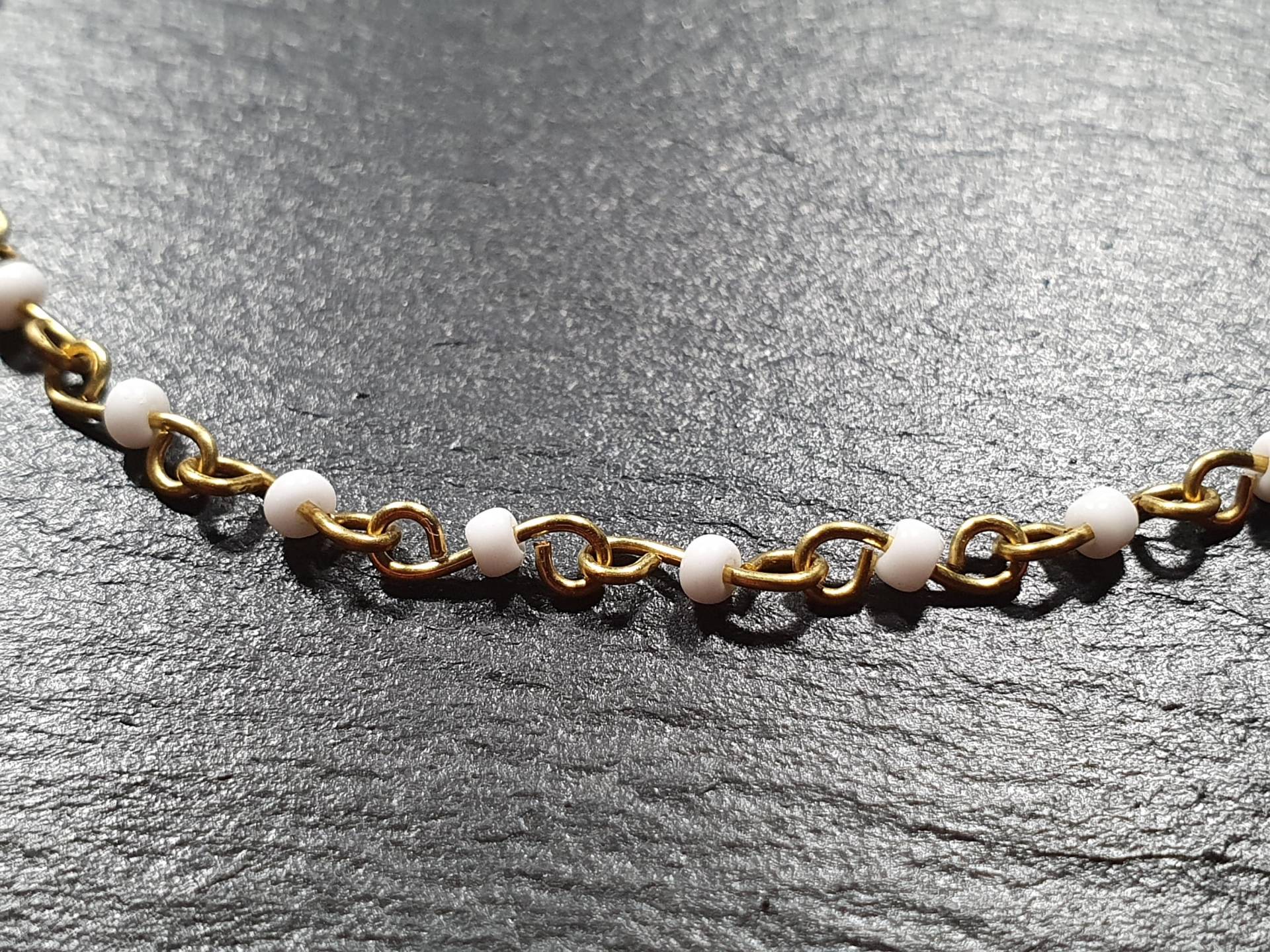 Feines Filigranes Armband Mit Perlen Aus Messing Gold von MeticulousMadness777