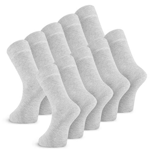 Metrium 10 Paar Business Socken, Herren Socken, Damen Socken, Komfort-Bund ohne drückende Naht. Alltag Socken von Metrium