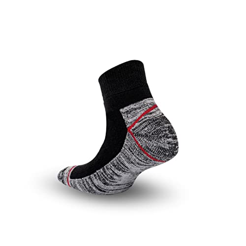 6 Paar Arbeitssocken 43-46 kurz. Socken Herren 43-46 und Damen. Work Socken langlebig Anti-Loch-Garantie. Atmungsaktive Extra Stark Frottee Spitzen und Fersen. von Metrium