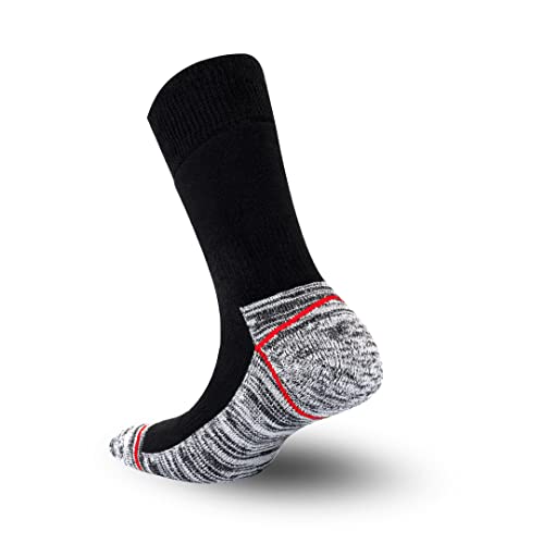 10 Paar Herren Arbeitssocken 43-46 lang. Herren 43-46 und Damen Socken. Work Socken langlebig Fusselfrei, Atmungsaktive Extra Stark Frottee Spitzen und Fersen. von Metrium