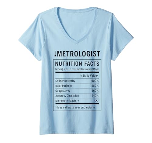 Damen Lustiger Messtechniker T-Shirt mit V-Ausschnitt Damen Lustiger Messtechniker T-Shirt mit V-Ausschnitt von Metrologist Gifts & Apparel Co.
