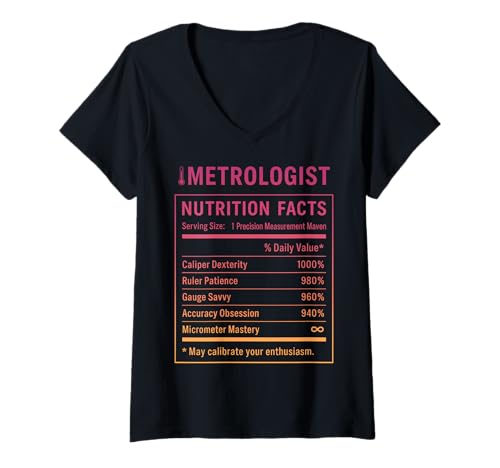 Damen Lustiger Messtechniker T-Shirt mit V-Ausschnitt Damen Lustiger Messtechniker T-Shirt mit V-Ausschnitt von Metrologist Gifts & Apparel Co.