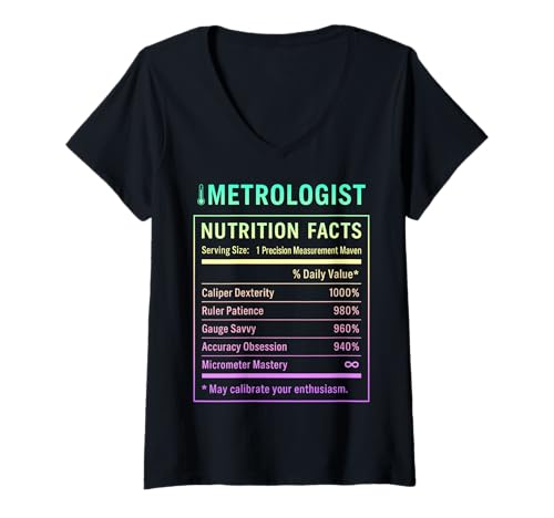 Damen Lustiger Messtechniker T-Shirt mit V-Ausschnitt Damen Lustiger Messtechniker T-Shirt mit V-Ausschnitt von Metrologist Gifts & Apparel Co.
