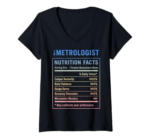 Damen Lustiger Messtechniker T-Shirt mit V-Ausschnitt Damen Lustiger Messtechniker T-Shirt mit V-Ausschnitt von Metrologist Gifts & Apparel Co.