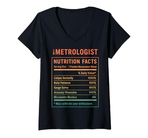 Damen Lustiger Messtechniker T-Shirt mit V-Ausschnitt Damen Lustiger Messtechniker T-Shirt mit V-Ausschnitt von Metrologist Gifts & Apparel Co.