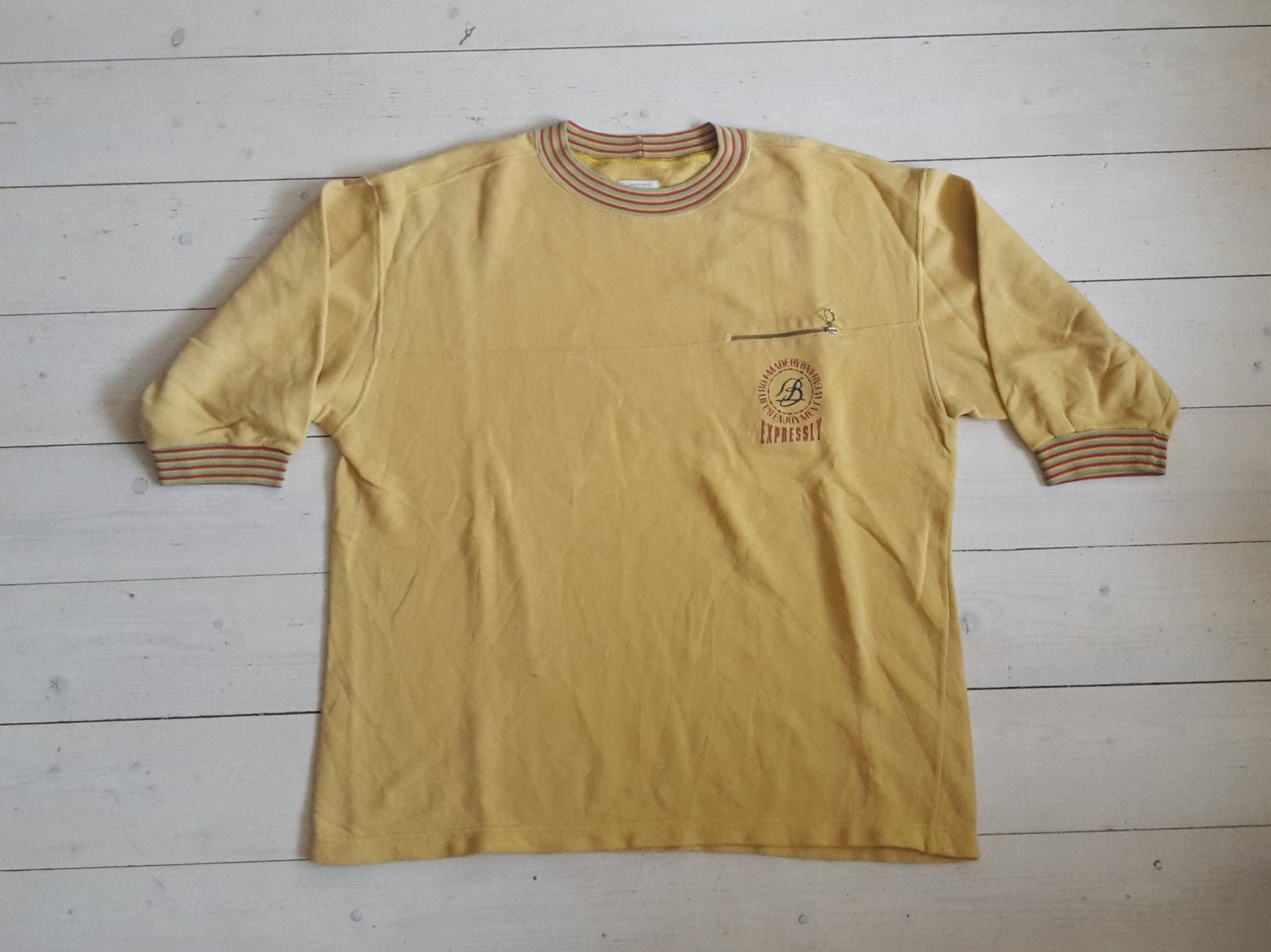 Vtg United Colors Of Benetton Shirt/Sweatshirt Made By Bnt "Expressly" Gelb 90Er Jahre in Italy Größe Herren L Large Xl Extra Large." von MetsikRoos