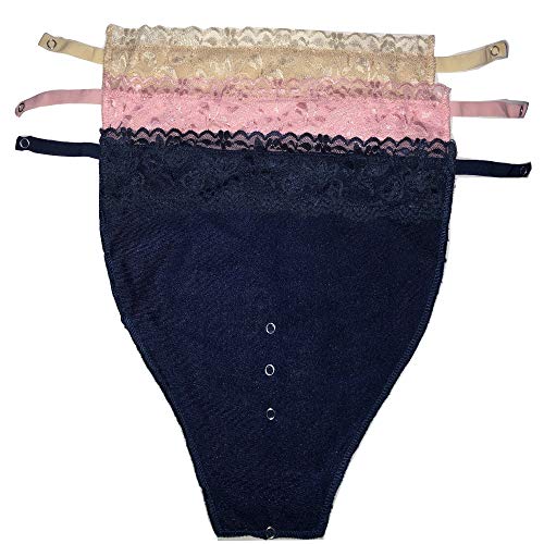 BH-Einsatz für Damen, 3 Stück, Übergröße, mit Anstecker, für Körbchengröße C D E F, Beige Rosa Marineblau, Einheitsgröße von Metyou