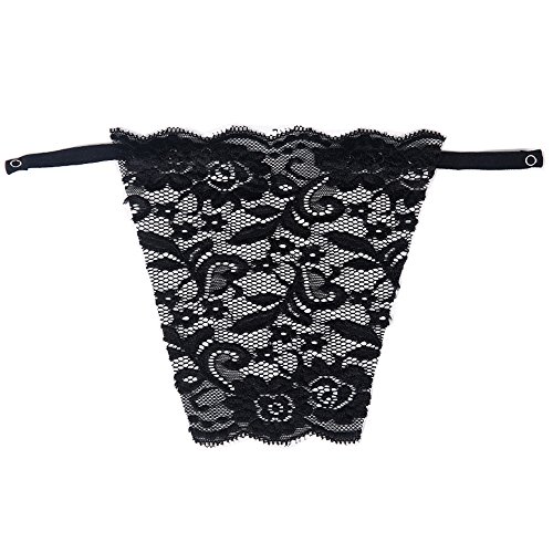 Damen-Spitzen-BH-Einsatz zum Anklippen, Overlay, Bescheidenheit-Panel, Schwarz , Einheitsgröße von Metyou