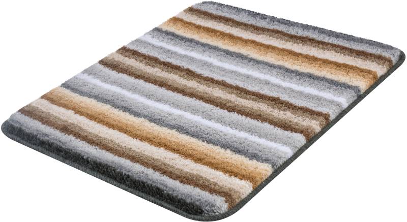 MEUSCH Badematte "Funky" Höhe 18 mm rutschhemmend beschichtet fußbodenheizungsgeeignet Badteppich, modernes Streifen Design, waschbar von Meusch