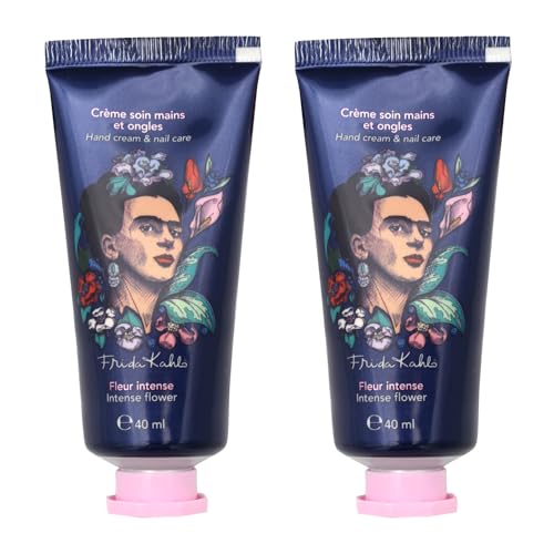 Frida Kahlo Handcreme 2er Set (2x40 ml) – Feuchtigkeitsspendende Handcreme für Erwachsene – Intensive Pflege bei trockenen & beanspruchten Händen – Zieht schnell ein, mit floralem Duft von Mevsim Store
