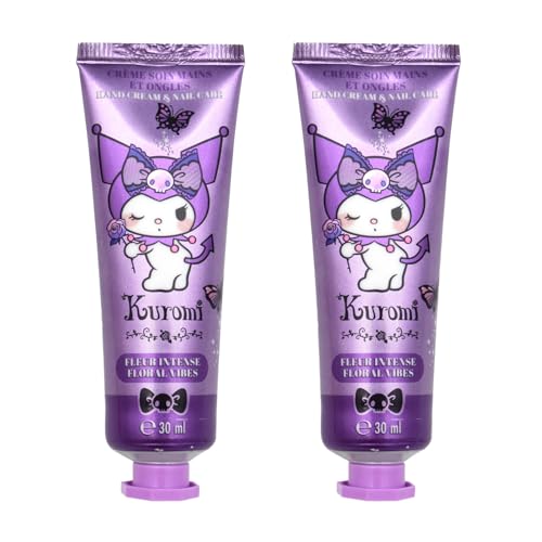 Kuromi Blumenduftend Handcreme – 30ml 2er Set – Feuchtigkeitsspendend, Pflegend & Schnell Einziehend – Für Kinder, Teenager & Erwachsene – Geschenkidee, Reisegröße von Mevsim Store