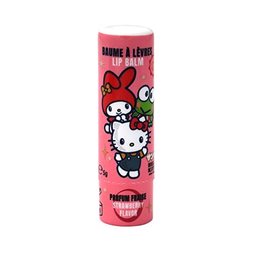 Mevsim Store Hello Kitty Friends Lipgloss - Kinder Lipbalsam - Erdbeergeschmack - Vegan - Dermatologisch getestet von Mevsim Store