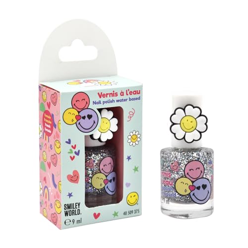 Smiley - Nagellack für Kinder 2er Stück - Lizenzprodukt - 9 ml - Nagellack auf Wasserbasis - Leicht aufzutragen - Mit warmem Wasser entfernbar - Ungiftig von Mevsim Store