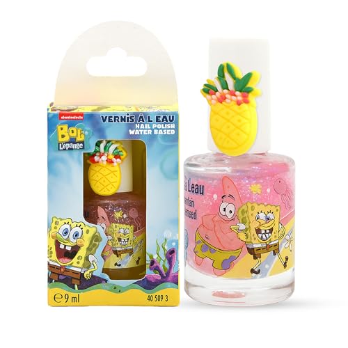 Spongebob - Nagellack für Kinder - Lizenzprodukt - 9 ml - Nagellack auf Wasserbasis - Leicht aufzutragen - Mit warmem Wasser entfernbar - Ungiftig von Mevsim Store