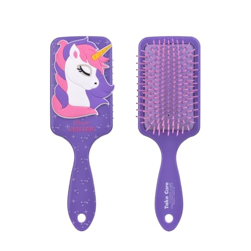 Unicorn Kinder 2er-Set haarbürste - Haarbürste ohne Zupfen Kopfhautmassagebürste für alle Haartypen für Kinder Unicorn Kinder 2er-Set haarbürste - Haarbürste ohne Zupfen Kopfhautmassagebürste für alle Haartypen für Kinder von Mevsim Store