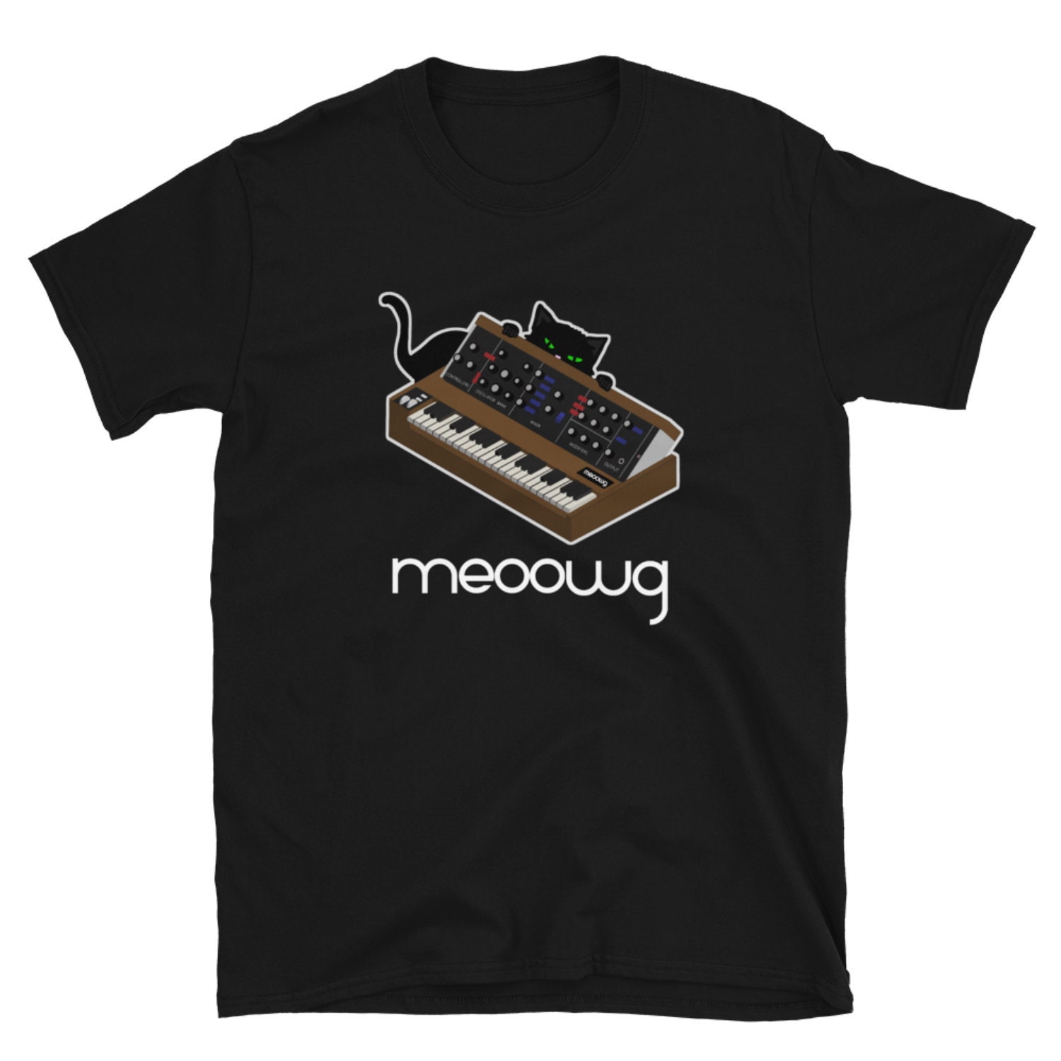 Lustige Synthesizer T Shirt Katze Meow Lustige Synthesizer T Shirt Katze Meow von MewzeekT