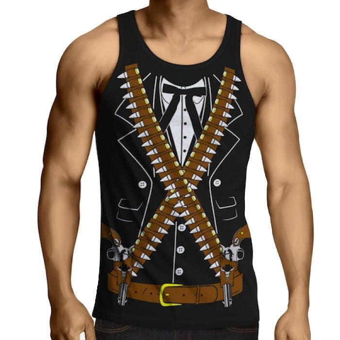Bandido Pistolero Cowboy Cinco De Mayo Party Tank Top T-Shirt von MexShirts