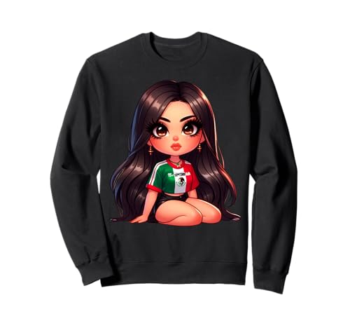 Brown Pride Chicana Mexican Girl Chola Badass Patriotic Sweatshirt von MexiColor