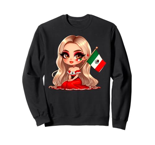 Chicana Mexican Girl Mexico Chingona Badass Women Patriotic Sweatshirt Chicana Mexican Girl Mexico Chingona Badass Women Patriotic Sweatshirt von MexiColor