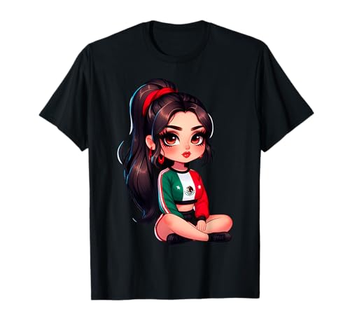 Chicana Women Mexican Girl Mexico Chingona Badass Patriotic T-Shirt von MexiColor