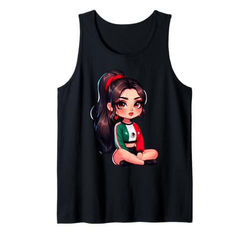 Chicana Women Mexican Girl Mexico Chingona Badass Patriotic Tank Top von MexiColor