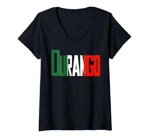 Damen Durango México T-Shirt mit V-Ausschnitt von MexiColor