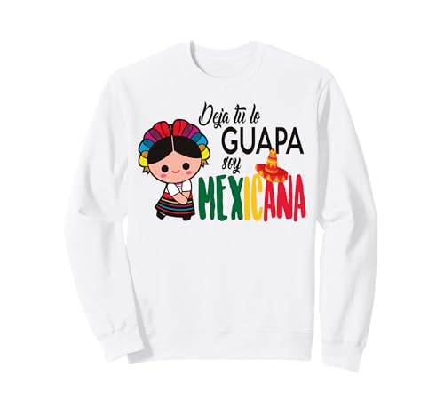 Mexican Doll Muñeca Girl Monita Maria de Trapo Mexicana Sweatshirt von MexiColor