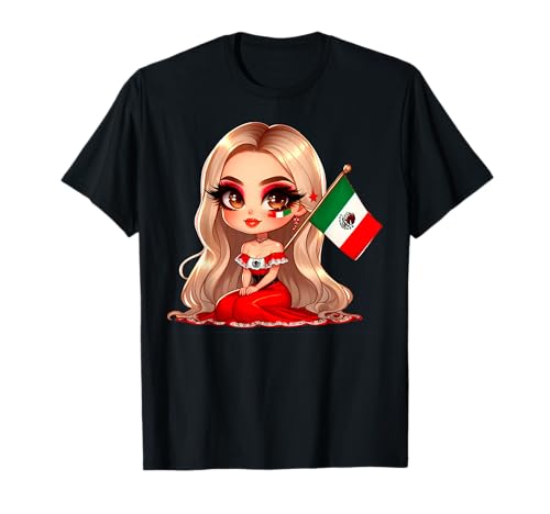 Woman's Mexicans Girl Patriotic Mexican Roots Badass Latina T-Shirt von MexiColor
