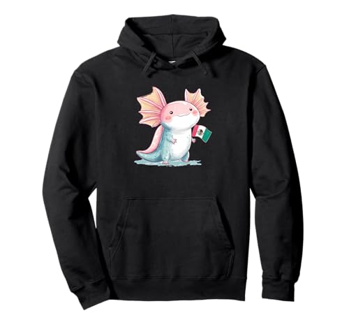 Mexiko Axolotl Kostüm für Erwachsene und Kinder Pullover Hoodie von Mexican Axolotl Outfit