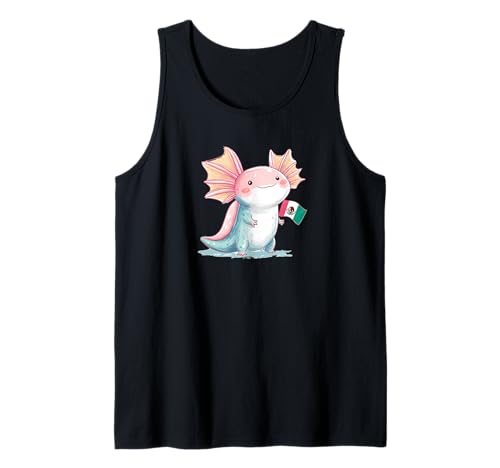 Mexiko Axolotl Kostüm für Erwachsene und Kinder Tank Top von Mexican Axolotl Outfit