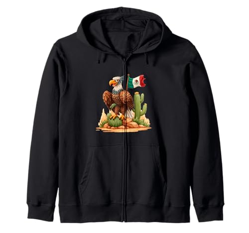 Hübscher Adler in Mexiko Farben Kostüm für Jungen und Mädchen Kapuzenjacke Hübscher Adler in Mexiko Farben Kostüm für Jungen und Mädchen Kapuzenjacke von Mexican Eagle Outfit