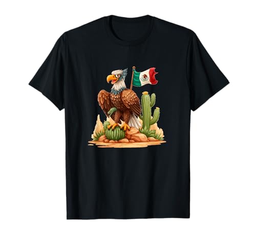 Hübscher Adler in Mexiko Farben Kostüm für Jungen und Mädchen T-Shirt Hübscher Adler in Mexiko Farben Kostüm für Jungen und Mädchen T-Shirt von Mexican Eagle Outfit