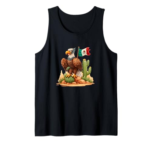 Hübscher Adler in Mexiko Farben Kostüm für Jungen und Mädchen Tank Top Hübscher Adler in Mexiko Farben Kostüm für Jungen und Mädchen Tank Top von Mexican Eagle Outfit