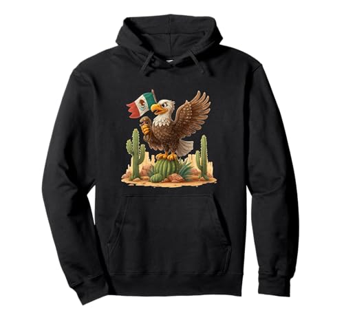 Lustiger Adler mit mexikanischen Farben für Jungen und Mädchen Pullover Hoodie Lustiger Adler mit mexikanischen Farben für Jungen und Mädchen Pullover Hoodie von Mexican Eagle Outfit