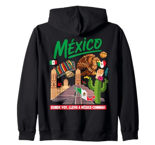 Mexiko-Themen-Outfit-Idee für Frauen und Mexikanische Flagge Kapuzenjacke von Mexican Flag Hispanic Heritage Day Ideas For Kids