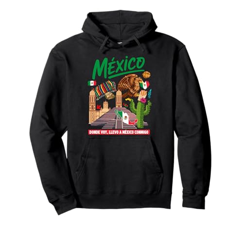 Mexiko-Themen-Outfit-Idee für Frauen und Mexikanische Flagge Pullover Hoodie von Mexican Flag Hispanic Heritage Day Ideas For Kids